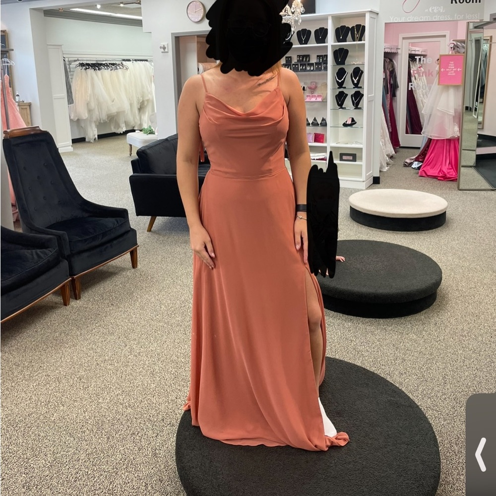 Mori lee bridesmaid dress in colour spice - Picture 4 of 4